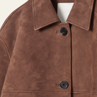 VIENNA COLLARED SUEDE JACKET