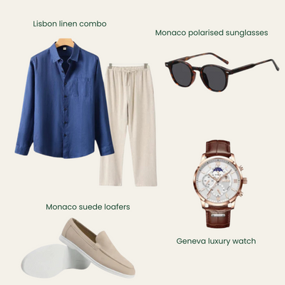 MONTE CARLO NAVY SET